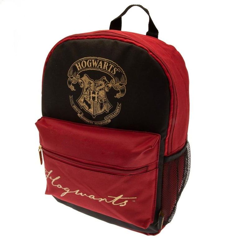 Harry Potter Hogwarts Crest Padded Backpack with Adjustable Straps and Large Capacity