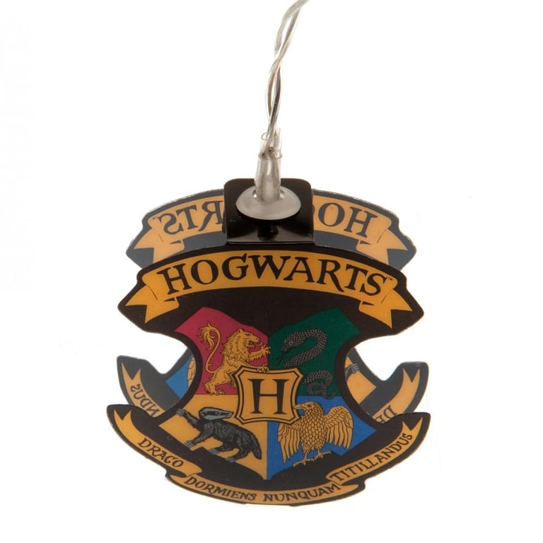 Harry Potter 2D String Lights - Hogwarts Shaped LED Decorations