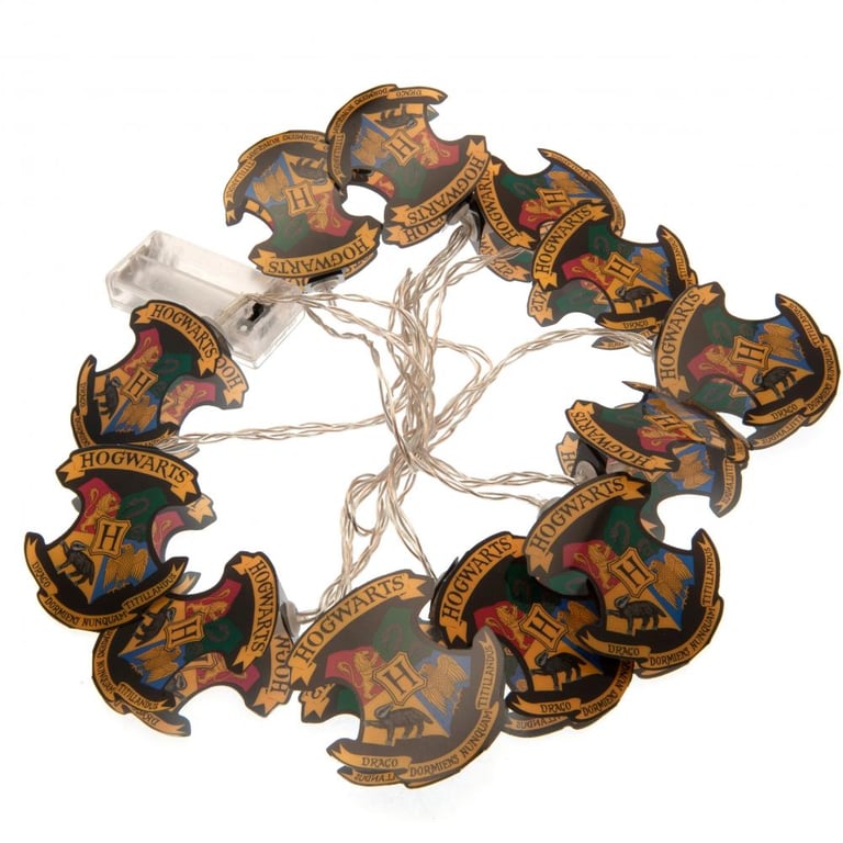 Harry Potter 2D String Lights - Hogwarts Shaped LED Decorations