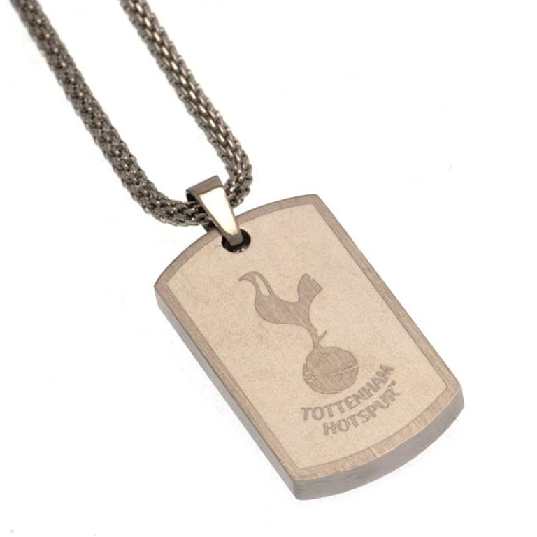 Tottenham Hotspur FC Icon Dog Tag & Stainless Steel Chain with Engraved Crest