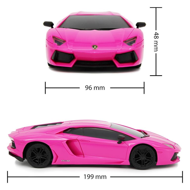 Lamborghini Aventador 1:24 Scale Radio Controlled Car - High Detail LED Headlights & Spring Suspension
