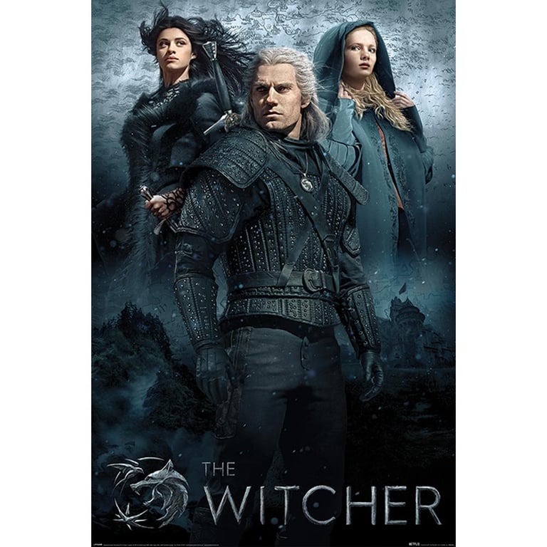 The Witcher Poster - Rolled Maxi Artwork of Geralt, Yennefer & Ciri on 150gsm Gloss Paper