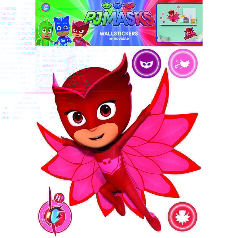 PJ Masks A3 Owlette Removable Wall Stickers