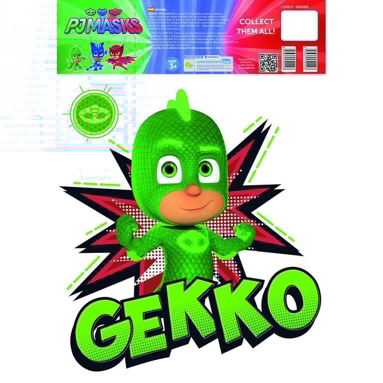 PJ Masks A3 Gekko Removable Wall Sticker