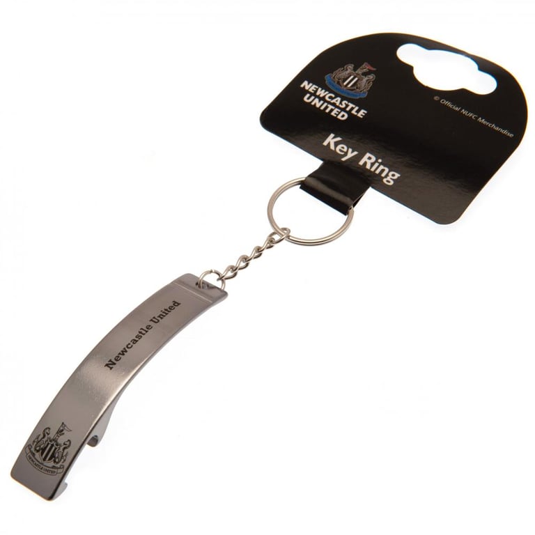 Newcastle United FC Sleek Metal Alloy Bottle Opener Keyring