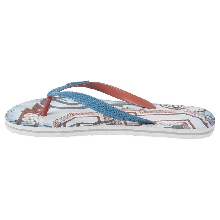 Harry Potter Gryffindor Blue Flip Flops - Official Crest and Mascot Design