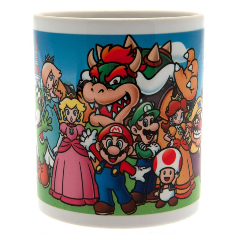 Ceramic Super Mario Mug Featuring Characters from the Beloved Game Series