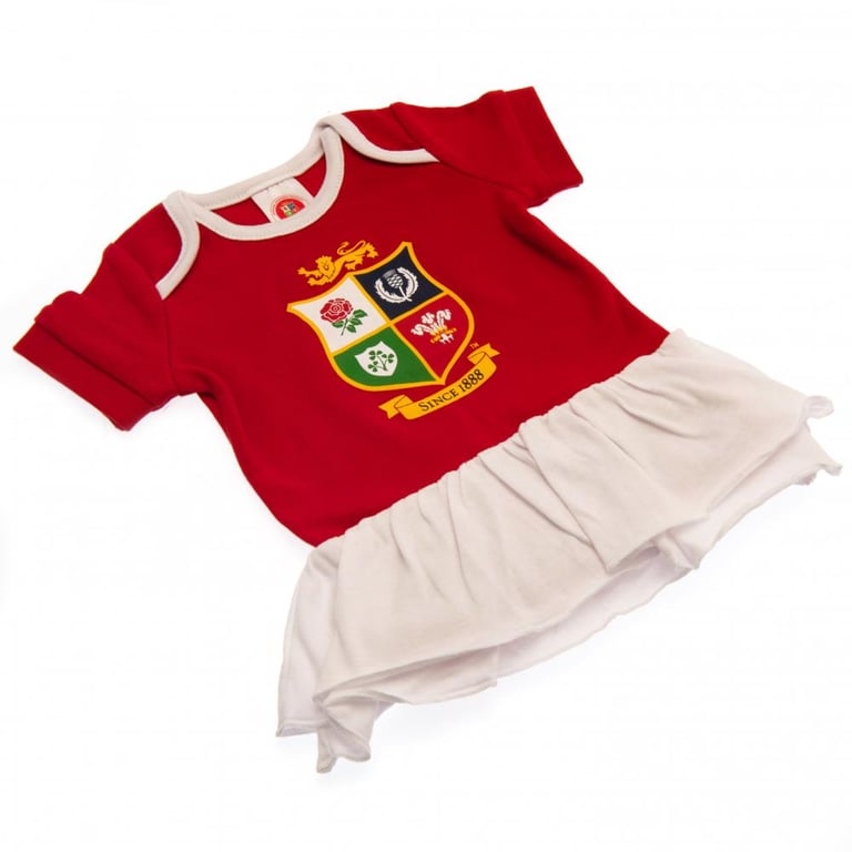 British & Irish Lions Tutu Bodysuit - Soft 100 Cotton, Double Frill Skirt Design