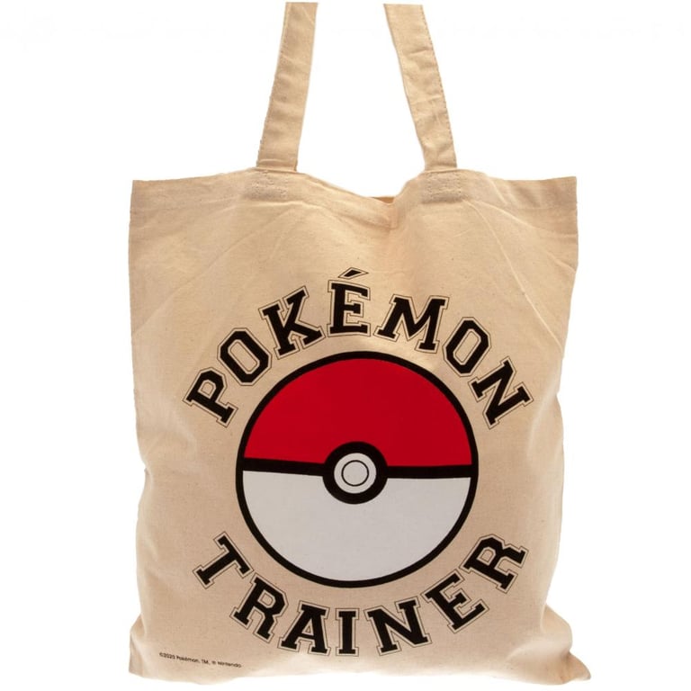 Pokemon Canvas Trainer Tote Bag - 100 Cotton Canvas Material