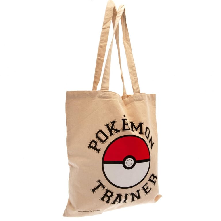 Pokemon Canvas Trainer Tote Bag - 100 Cotton Canvas Material