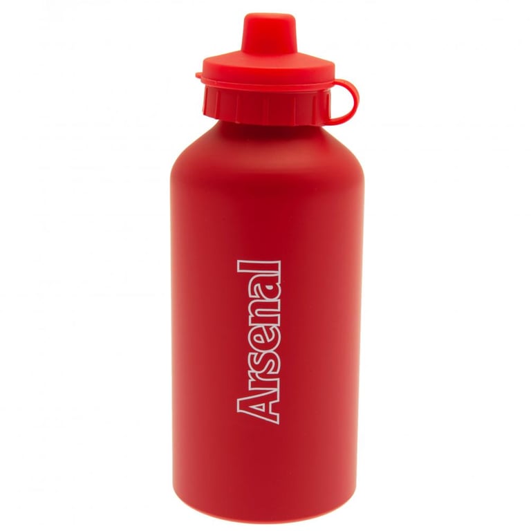 Arsenal FC Aluminium Drinks Bottle with Crest and Flip Top Cap