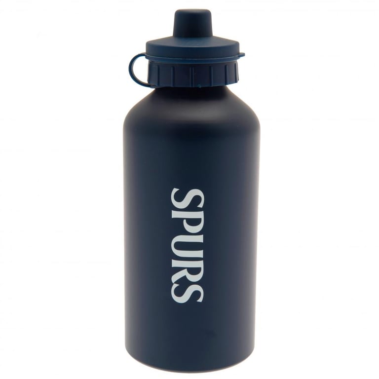 Tottenham Hotspur FC Aluminium Drinks Bottle - Lightweight, Matt Navy Finish with Spurs Crest and Flip Top Cap