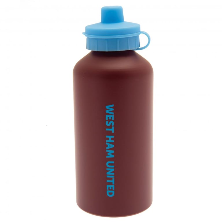 West Ham United FC Aluminium Drinks Bottle with Hammers Crest and Flip Top Cap