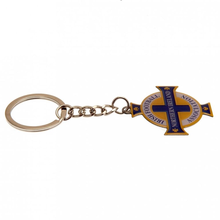 Northern Ireland Crest Keyring - Metal Alloy Keyring with Die Stamped Design and Full Colour Enamel Infill