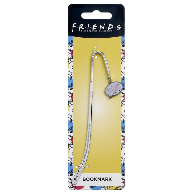 Sleek Silver Plated Bookmark - How You Doin? Hanging Charm