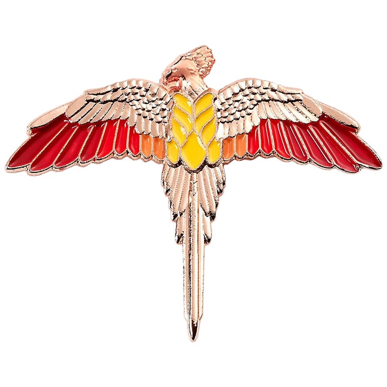 Harry Potter Fawkes Phoenix Enamel Pin - Collectible Wizarding World Badge