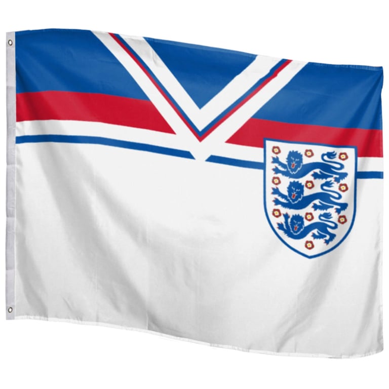 England FA 1982 Retro Giant Polyester Flag - Official World Cup Design Wall Hanging