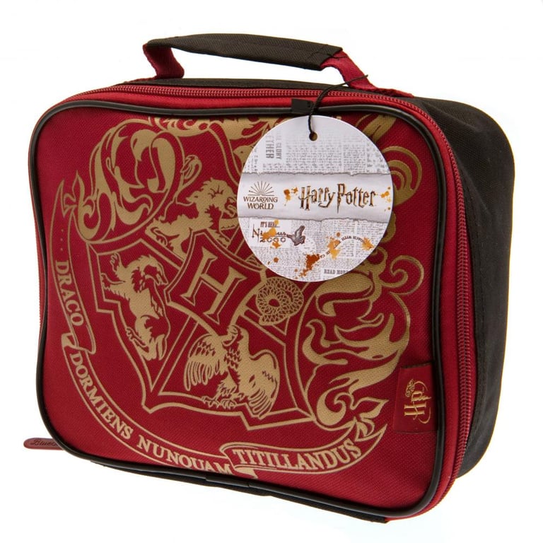 Harry Potter Gold Crest Insulated Lunch Bag - Spacious and Durable Design