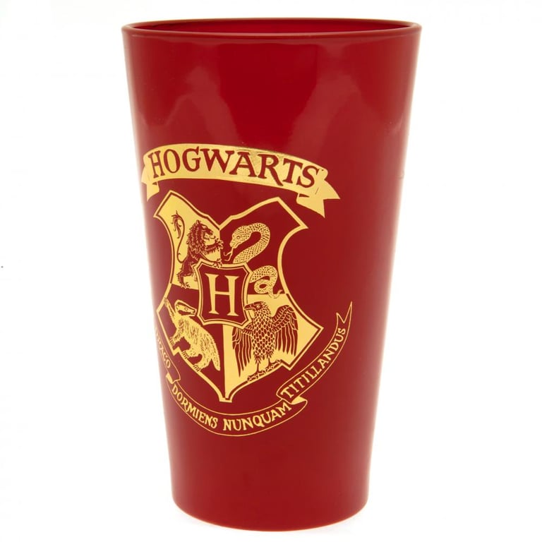 Harry Potter Premium Large Glass - Red Crested Glassware for Everyday Use