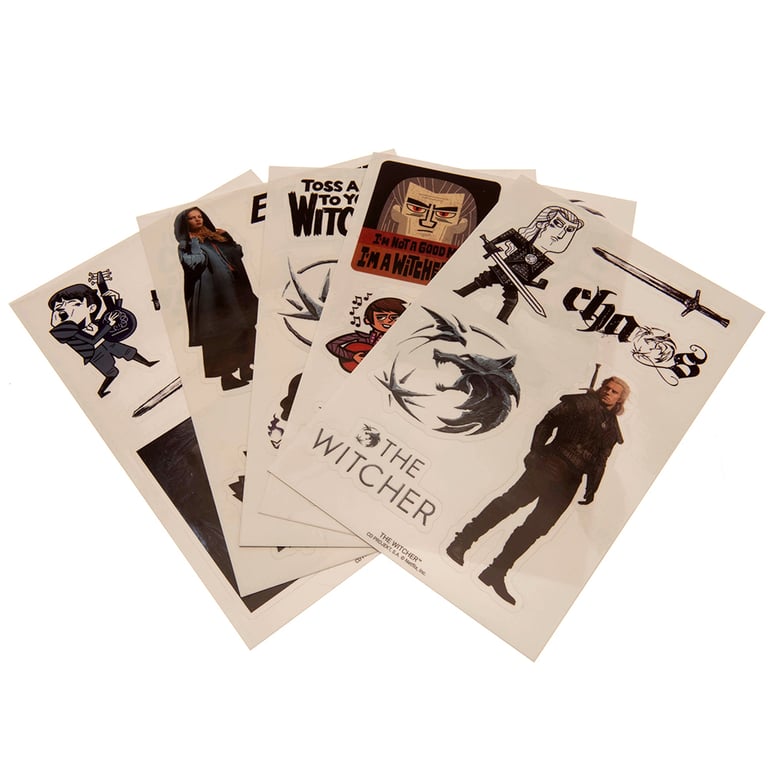 The Witcher Tech Stickers - Vinyl Self Adhesive Decals for Tablets & Phones