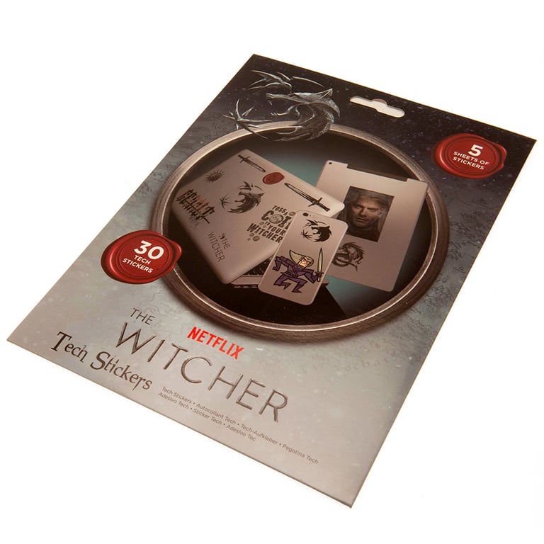 The Witcher Tech Stickers - Vinyl Self Adhesive Decals for Tablets & Phones