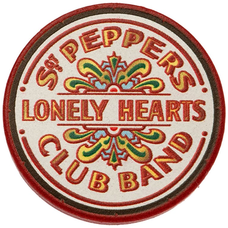 The Beatles Sgt Pepper Enamel Pin Badge with Rubber Push Fixing