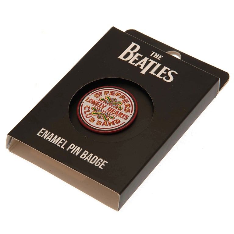 The Beatles Sgt Pepper Enamel Pin Badge with Rubber Push Fixing