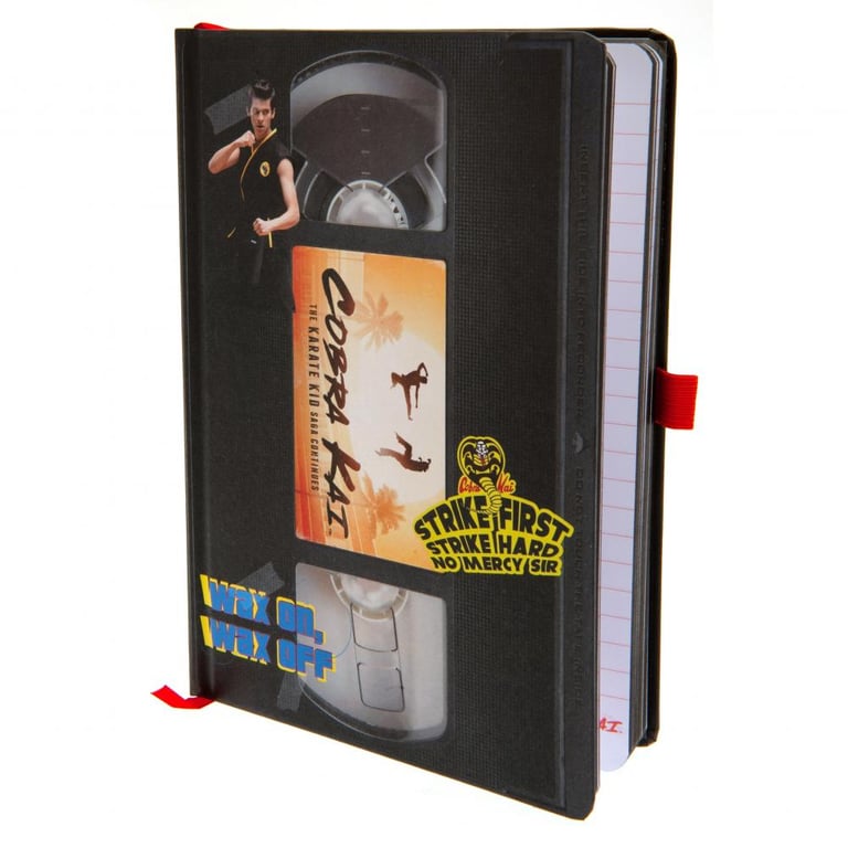 Cobra Kai Premium Retro VHS Notebook - Lined Pages & Classic TV Series Design
