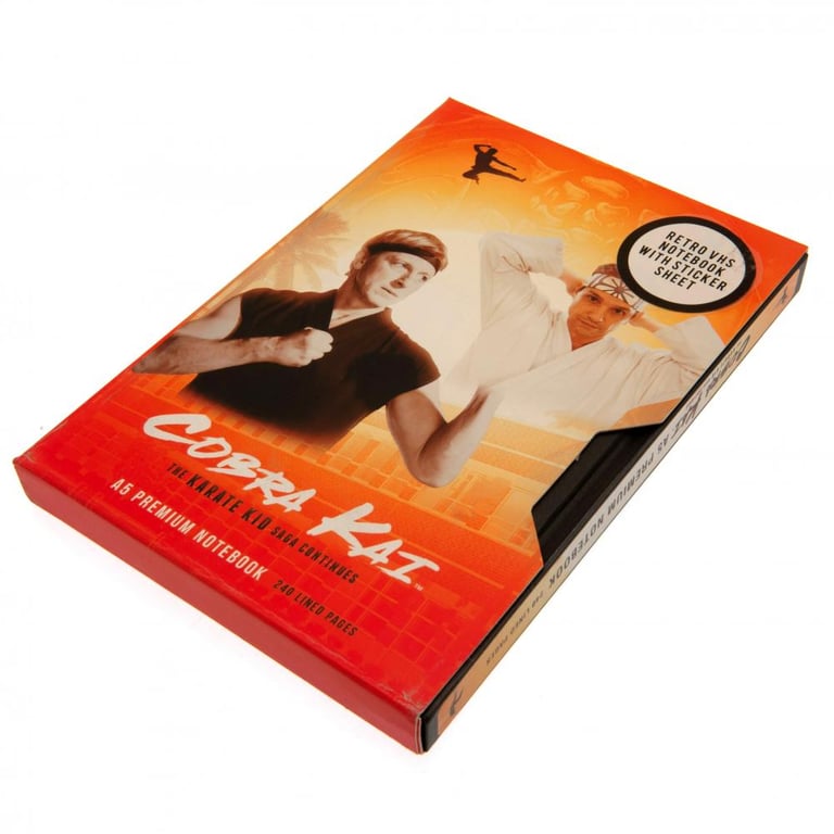 Cobra Kai Premium Retro VHS Notebook - Lined Pages & Classic TV Series Design