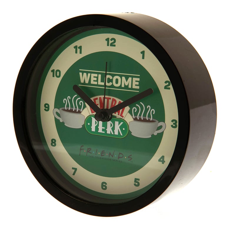 Central Perk Friends Modern Desk Clock with Alarm Function and Quartz Movement