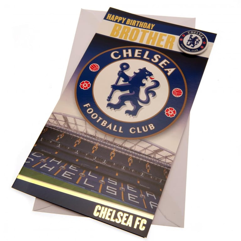 Chelsea FC Stamford Bridge Birthday Card - Official Chelsea Crest Design