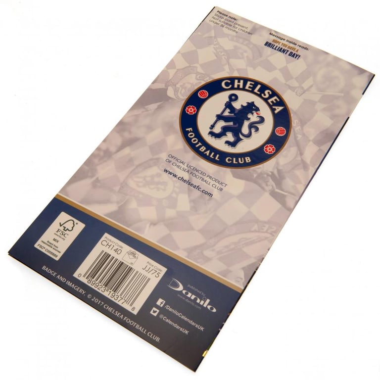 Chelsea FC Stamford Bridge Birthday Card - Official Chelsea Crest Design