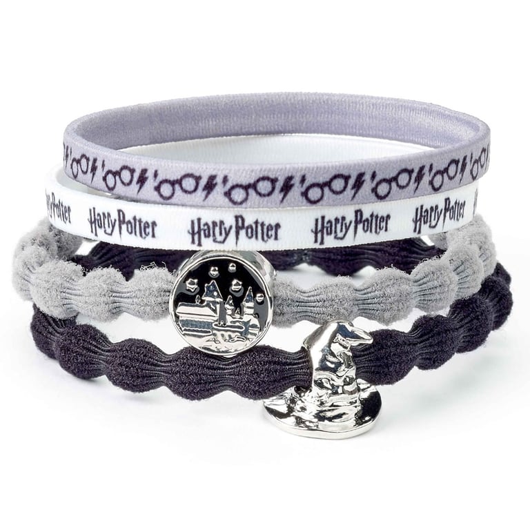 Harry Potter Premium Hair Accessories Set - Hogwarts Charm Hair Ties & Wizarding World Bands