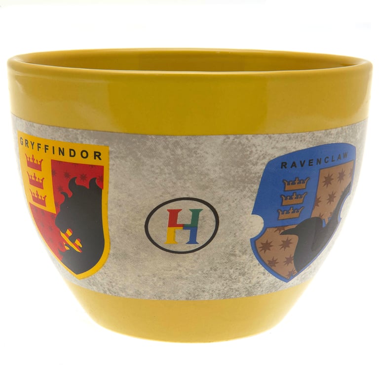 Harry Potter Huggy Mug - Large Ceramic Handleless Mug Featuring Hogwarts Houses Artwork