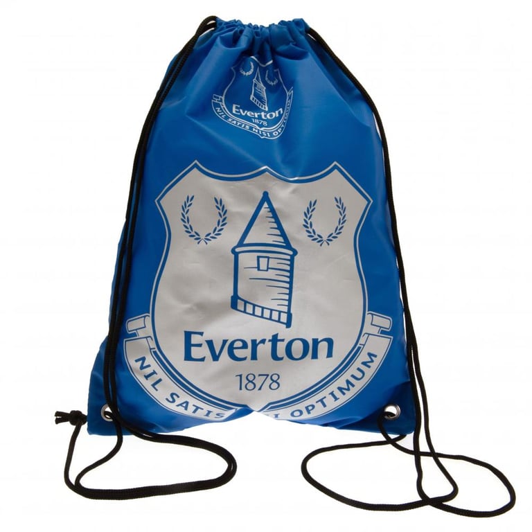 Everton FC Colour React Blue Gym Bag with Crest and Drawstring Closure