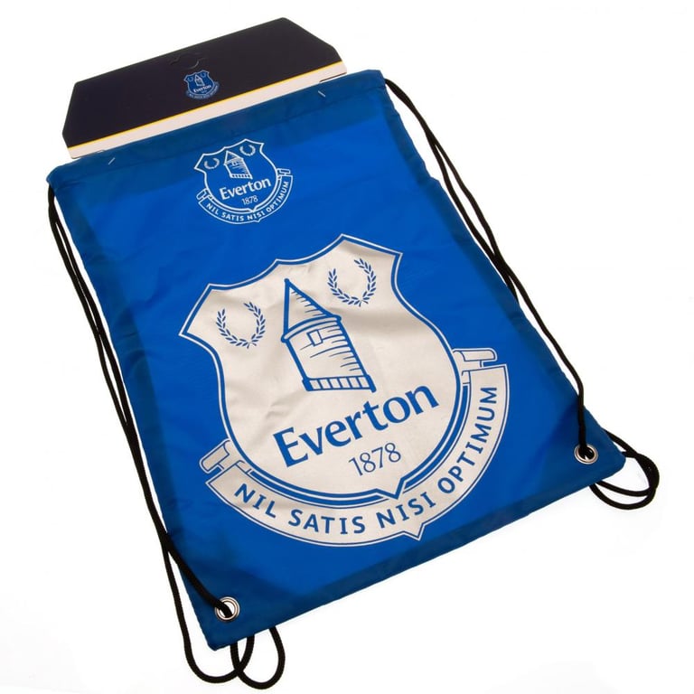 Everton FC Colour React Blue Gym Bag with Crest and Drawstring Closure
