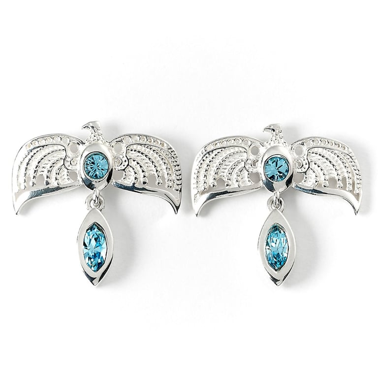 Sterling Silver Harry Potter Diadem Crystal Earrings