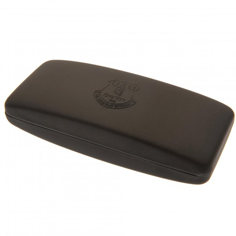 Everton FC Black Debossed Glasses Case with Club Crest and Lens Cloth