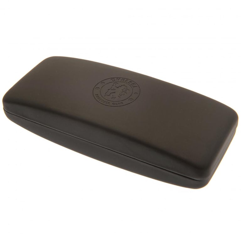 Chelsea FC Black Debossed Glasses and Sunglasses Case with Lens Cloth