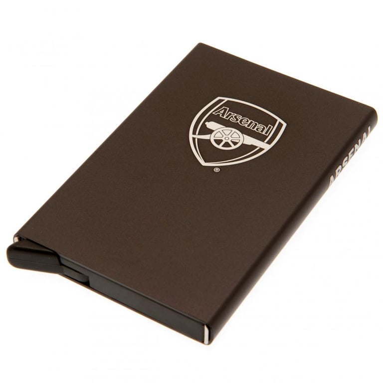 Arsenal FC RFID Aluminium Card Case - Secure Multiple Card Storage & Anti-Theft Protection
