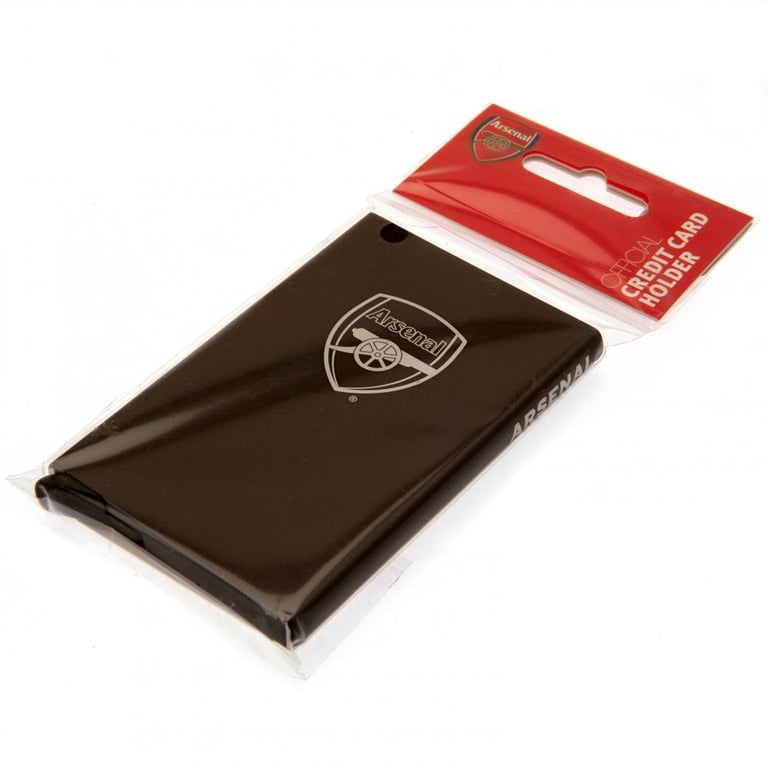 Arsenal FC RFID Aluminium Card Case - Secure Multiple Card Storage & Anti-Theft Protection