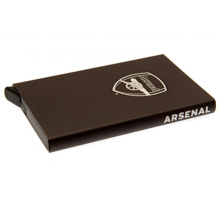 Arsenal FC RFID Aluminium Card Case - Secure Multiple Card Storage & Anti-Theft Protection