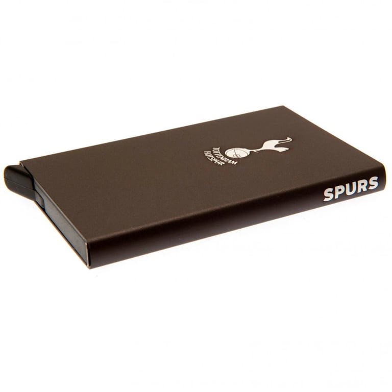 Tottenham Hotspur FC RFID Aluminium Card Case - 6-Card Holder with Anti-RFID Protection and Pull Down Trigger