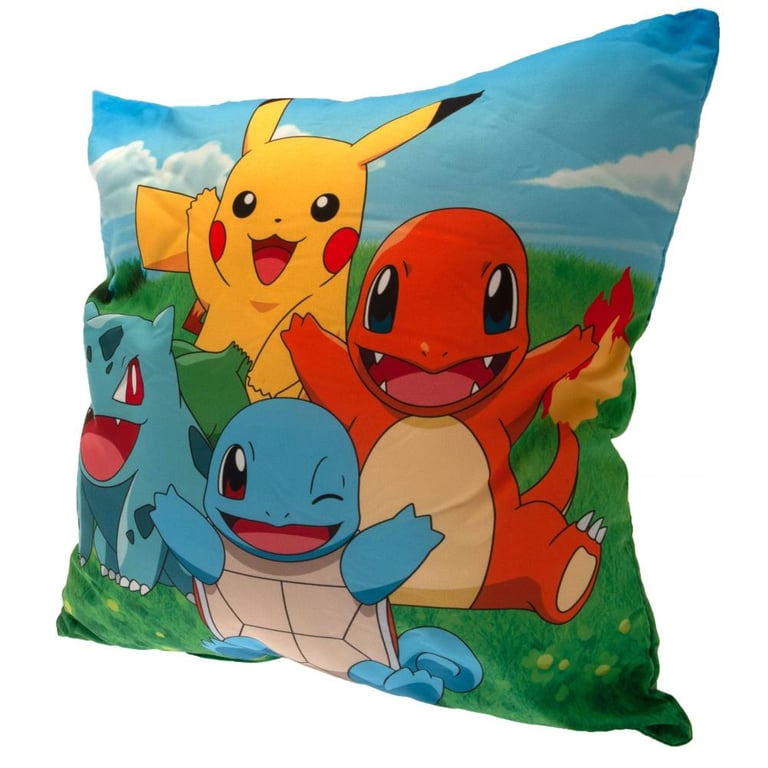 100 Polyester Pokemon Character Cushion - Reversible Home Decor for Kids Room