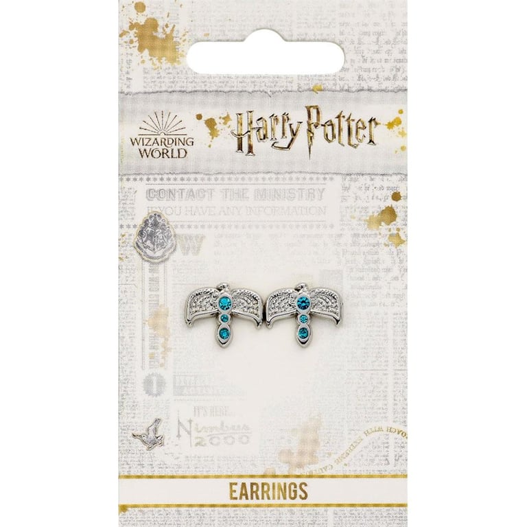Harry Potter Ravenclaw Diadem Silver Plated Crystal Earrings