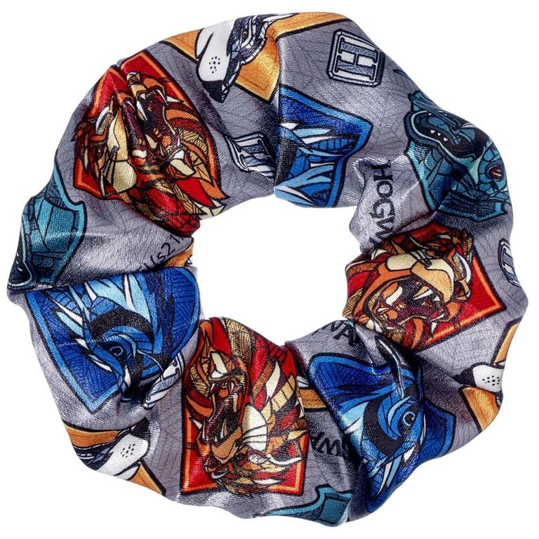 Harry Potter Hogwarts House Crests Satin Hair Scrunchie