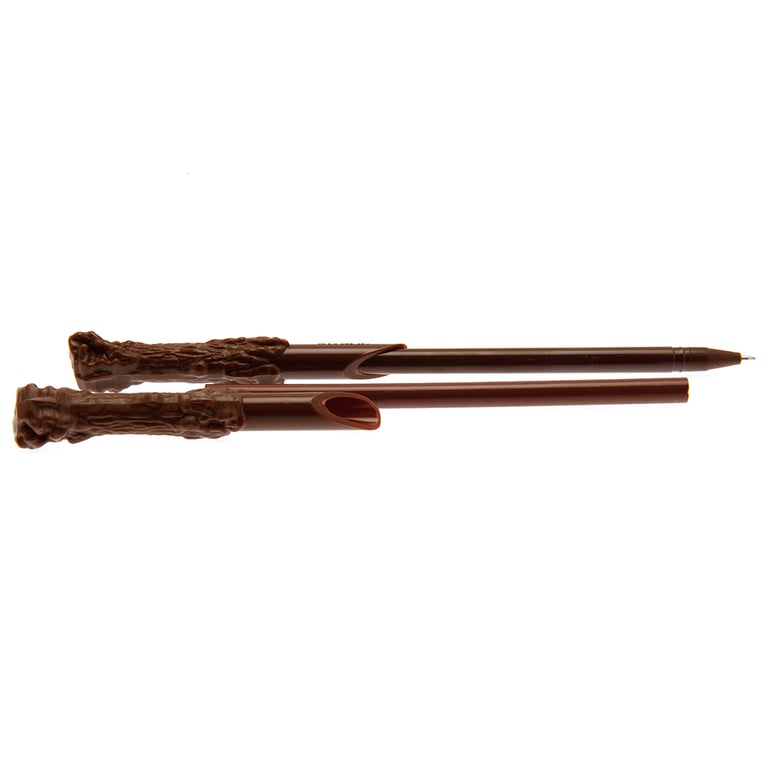 Harry Potter Resin Ballpoint Pen & Pencil Set - Shaped Wands