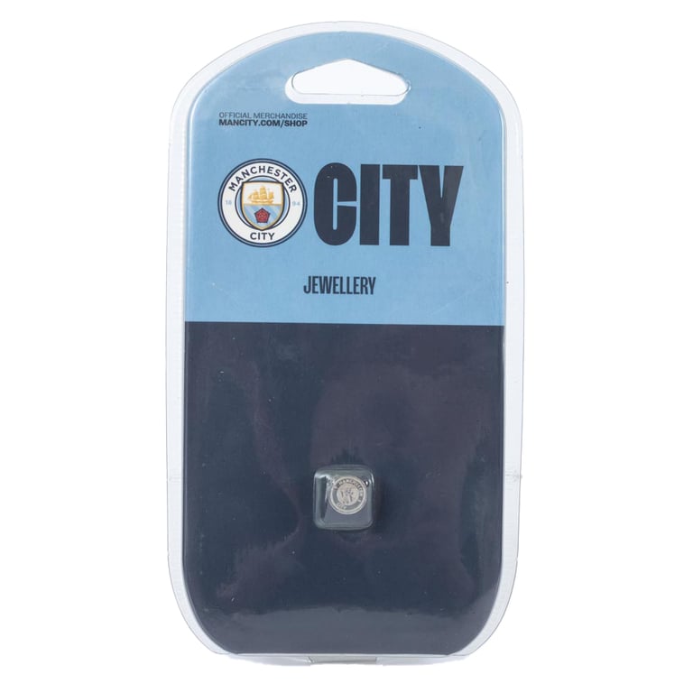 Manchester City FC Stainless Steel Crest Stud Earring
