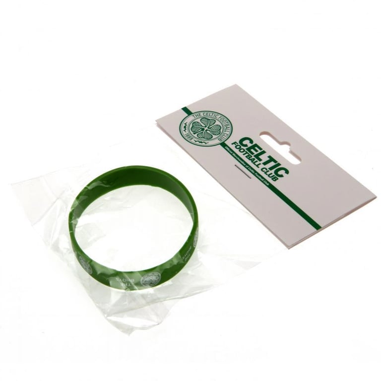 Celtic FC The Bhoys Green Silicone Wristband - Official Club Crest Design