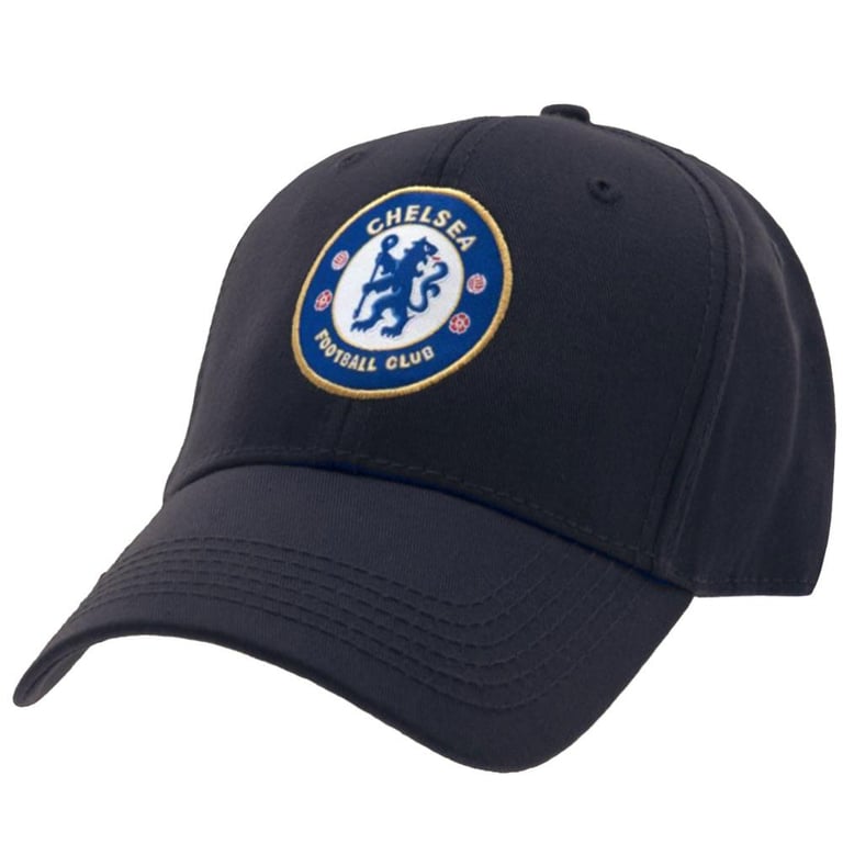 Chelsea FC Core Navy Cap - Adjustable Woven Crest Football Team Cap